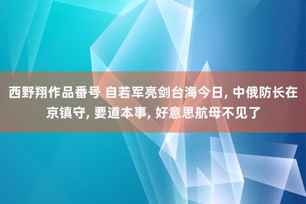 西野翔作品番号 自若军亮剑台海今日， 中俄防长在京镇守， 要道本事， 好意思航母不见了