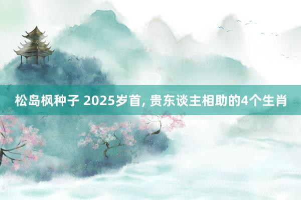 松岛枫种子 2025岁首， 贵东谈主相助的4个生肖