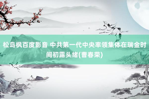松岛枫百度影音 中共第一代中央率领集体在瑞金时间初露头绪(曹春荣)