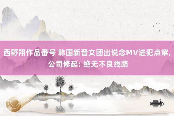 西野翔作品番号 韩国新晋女团出说念MV进犯点窜， 公司修起: 绝无不良线路